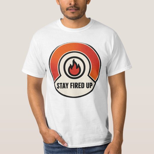 Let Your Fire Lead – Motivation Flame Shirt Tシャツ (正面)