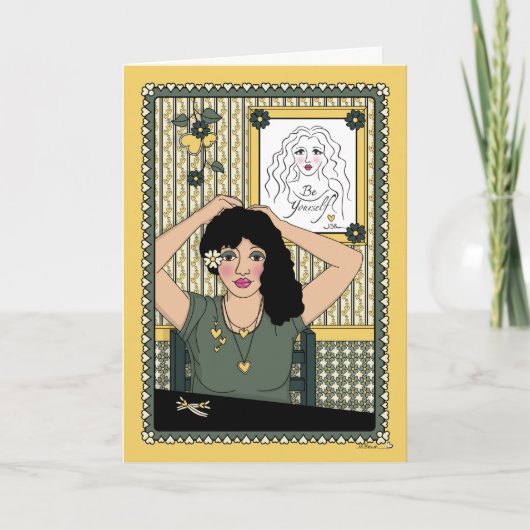 Let Your Hair Down_C_Greeting Card カード (正面)