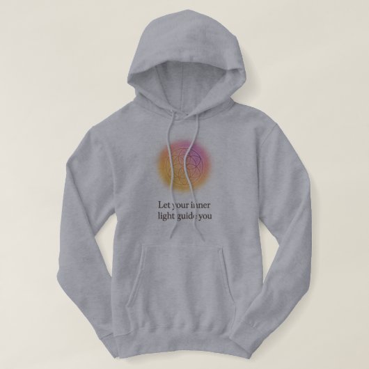 Let Your Inner Light Guide You Spiritual Hoodie パーカ (デザイン正面)