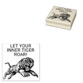 Let Your Inner Tiger Roar Inspirational Stamp ラバースタンプ (押印)