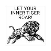 Let Your Inner Tiger Roar Inspirational Stamp ラバースタンプ (インプリント)