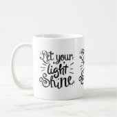 Let Your Light Shine コーヒーマグカップ (左)