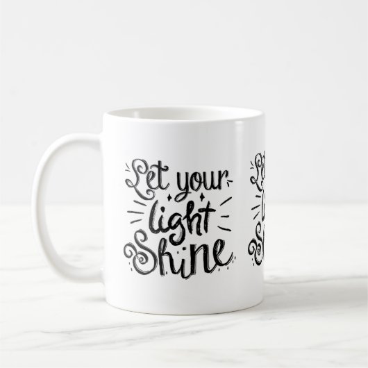 Let Your Light Shine コーヒーマグカップ (左)