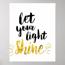Let Your Light Shine Artプリント ポスター
