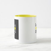 Let Your Light Shine Bible Verse Yellow Black  マグカップ (中央)