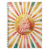 Let your light shine, Christian faith notebook  ノートブック (正面)