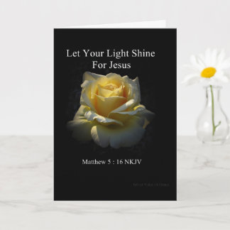 Let Your Light Shine Faith Card カード