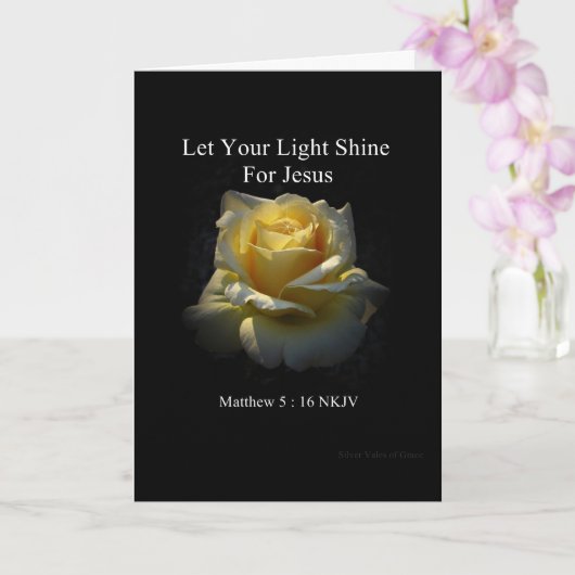 Let Your Light Shine Faith Card by Stan カード (蘭)