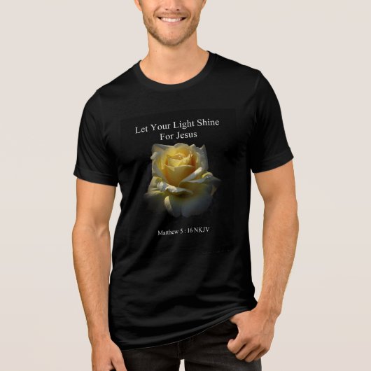 Let Your Light Shine For Jesus T-Shirt by StanVG トライブレンドＴシャツ (正面)