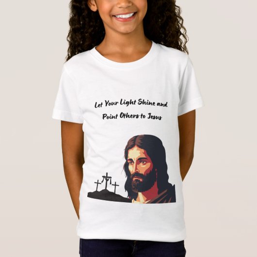 Let Your Light Shine Kid's Tシャツ (正面)