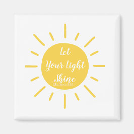 Let Your Light Shine Matthew 5:16マグネット マグネット
