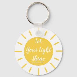 Let Your Light Shine Matthew 5:16 Keychain キーホルダー