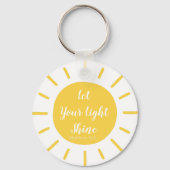 Let Your Light Shine Matthew 5:16 Keychain キーホルダー (裏面)