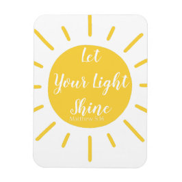 Let Your Light Shine Matthew 5:16 Photo Magnet マグネット