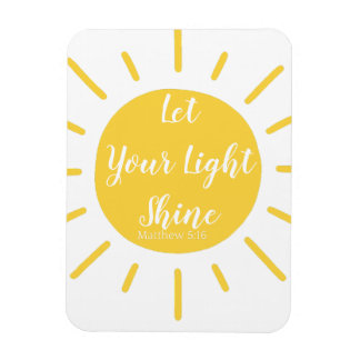 Let Your Light Shine Matthew 5:16 Photo Magnet マグネット