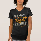 Let Your Light Shine Matthew 5:16 Tee Tシャツ (正面)