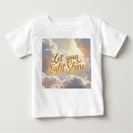 Let Your Light Shine – Soft Clouds & Sunbeams Baby ベビーTシャツ
