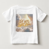 Let Your Light Shine – Soft Clouds & Sunbeams Baby ベビーTシャツ (裏面)