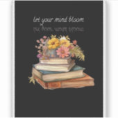 Let Your Mind開花-フローラ美学シール シール (正面)
