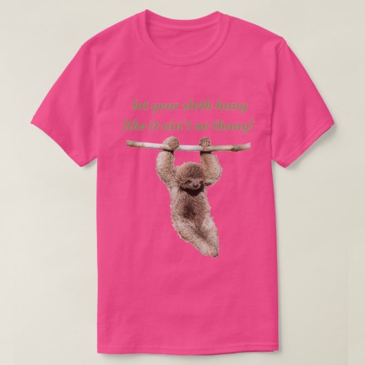 Let your sloth hang Triblend Tシャツ (デザイン正面)