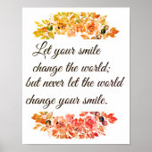 Let your smile change the world ポスター (正面)