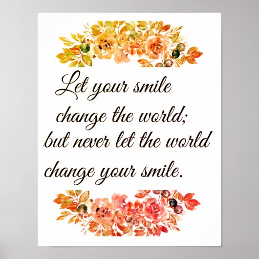 Let your smile change the world ポスター (正面)