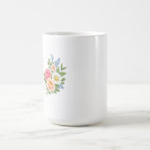 Let Your Soul Bloom – Minimalist White Inspiration コーヒーマグカップ (中央)
