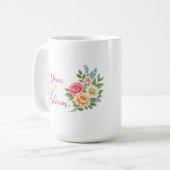 Let Your Soul Bloom – Minimalist White Inspiration コーヒーマグカップ (正面左)