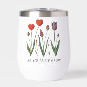 Let Yourself Grow Floral Heart Tulips Art (正面)