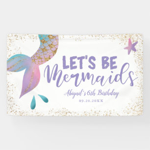 Let'Be Mermaids誕生日パーティー 横断幕