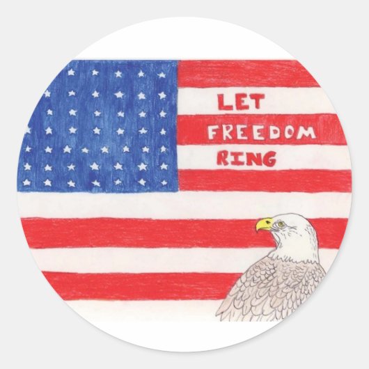 LetFreedomリング ラウンドシール (正面)