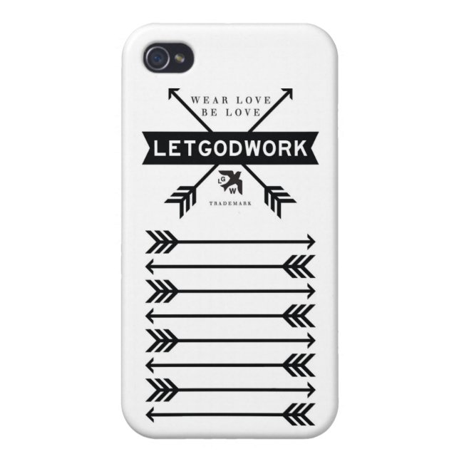 LETGOdworkの矢のiphone 4ケース iPhoneケース (裏面)