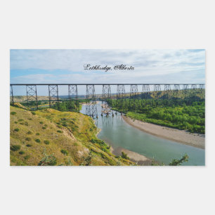 Lethbridge Railwayアイコン 長方形シール