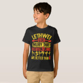 Lethweiインストラクターアートオブ九肢ビルマボクシングM Tシャツ (正面フル)