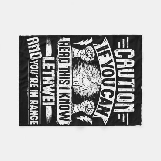 Lethweiウォリアーボクシングトレーニングビルマのボー フリースブランケット (正面(横))