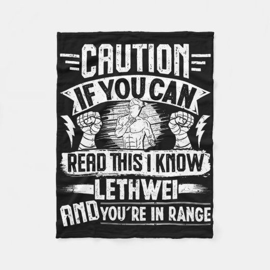 Lethweiウォリアーボクシングトレーニングビルマのボー フリースブランケット (正面)