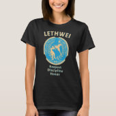Lethwei戦闘機ミャンマー国旗Lethwei Burmese Boxin Tシャツ (正面)
