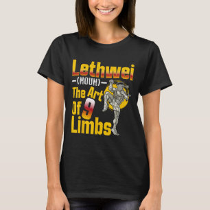 Lethwei (名詞)ミャンマーのミャンマーの9つの手足の芸術 tシャツ