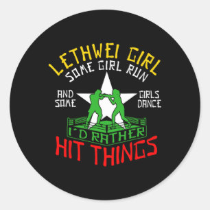 Lethwei Girl Burmeseボクシング女性ミャンマーボクサー ラウンドシール