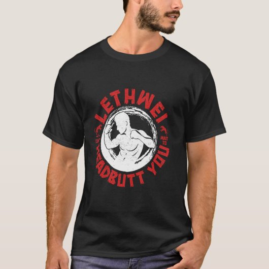 Lethwei Instructor Headbutt Burmese Boxing Myanmar Tシャツ (正面)