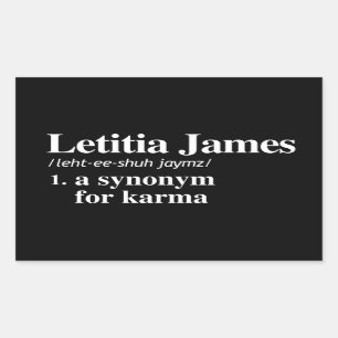 Letitia James定義:カルマの同義語 長方形シール