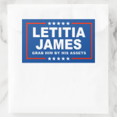Letitia James - 彼の資産でつかまえろ 長方形シール (バッグ)