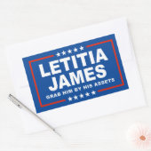 Letitia James - 彼の資産でつかまえろ 長方形シール (封筒)