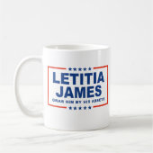 Letitia James – 彼の資産で彼を掴む コーヒーマグカップ (左)
