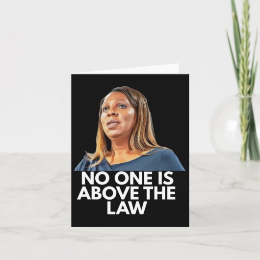 Letitia James. Nobody Is Above The Law  カード (正面)