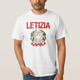 Letiziaのイタリア人の姓 Tシャツ