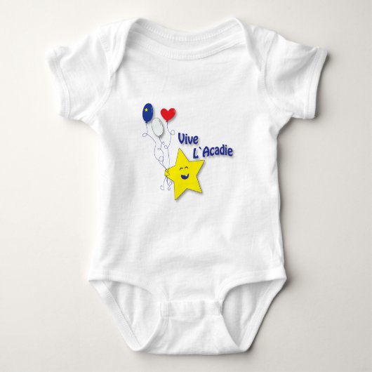 l'étoile acadienne ベビーボディスーツ (正面)