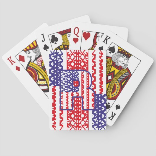 LETRA INCIAL R LAS ESTRELLAS de USA/EEUU トランプ (裏面)