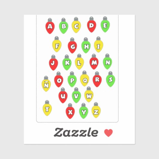 Letras luces navidad Pegatina de vinilo  シール (シート)