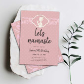 Letsおもしろいナマステ女性50th誕生日ティーパーティー 招待状